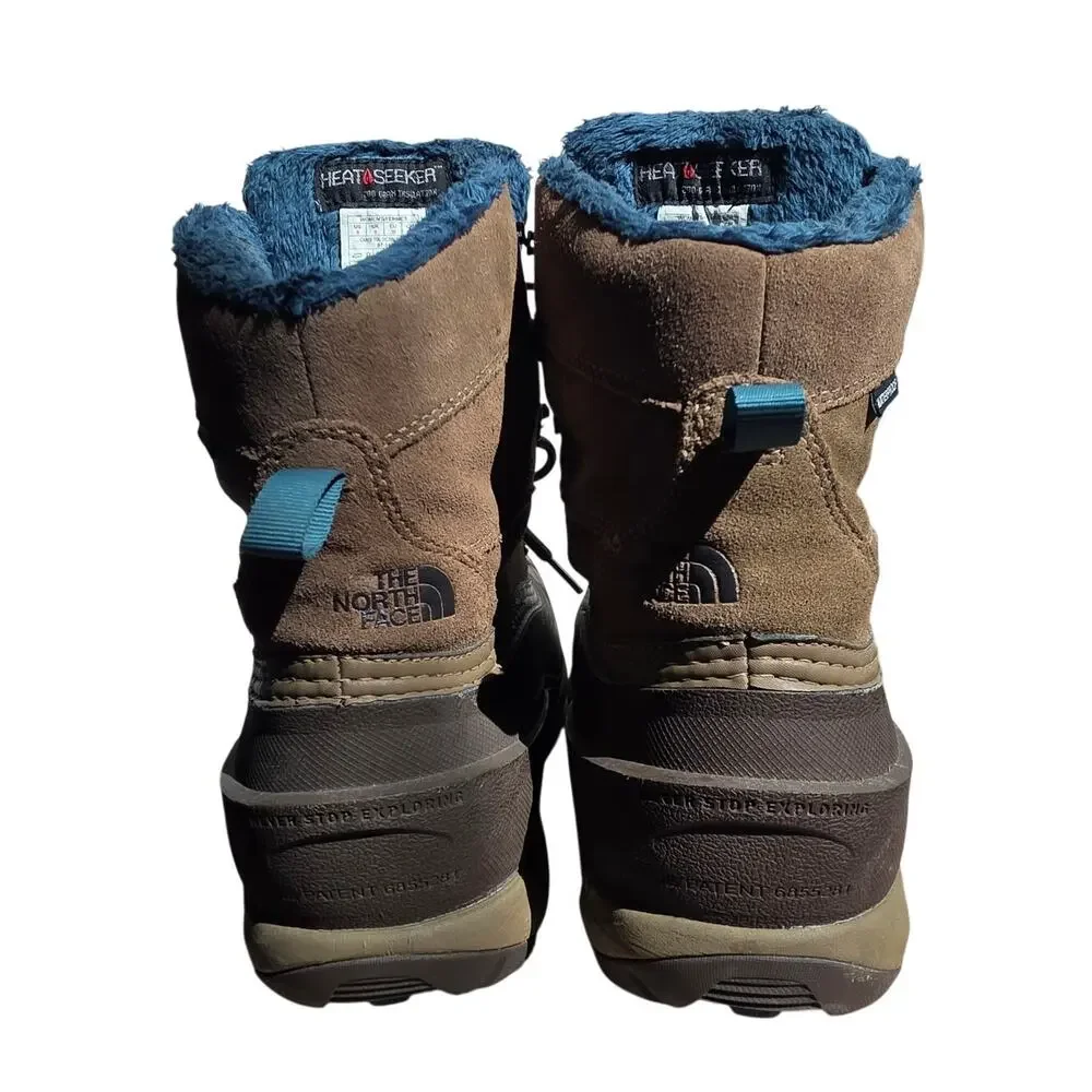 The North Face Chilkat III Winter Boots, Brown suede, Womens Size 8